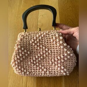 Vintage Pink Beaded Handbag